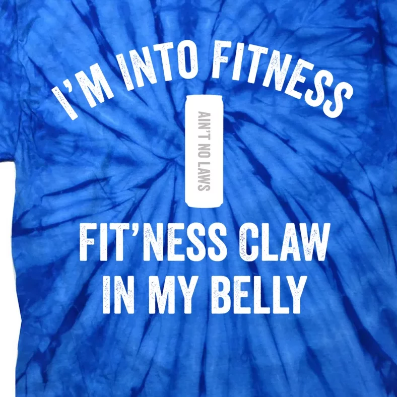 Fitness Claw In Belly Hard Seltzer Gift Tie-Dye T-Shirt