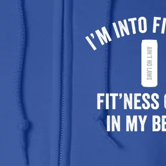 Fitness Claw In Belly Hard Seltzer Gift Full Zip Hoodie