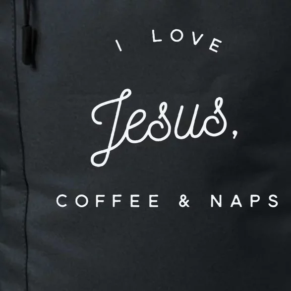 Funny Christian I Love Jesus Coffee & Naps Daily Commute Backpack