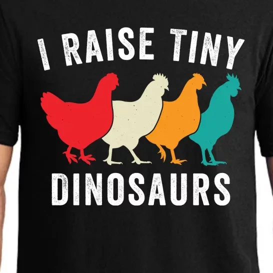 Funny Chicken I Raise Tiny Dinosaurs, Funny Backyard Chickens, Homestead Chicken Pajama Set