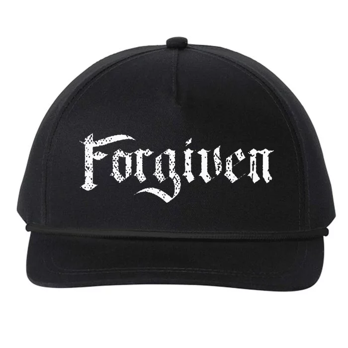 Forgiven Christian Inspirational Design Snapback Five-Panel Rope Hat