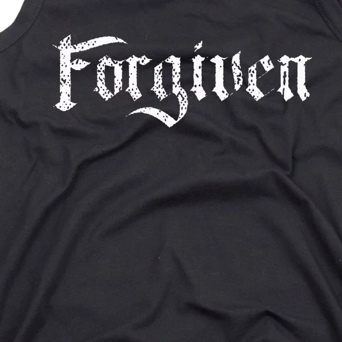 Forgiven Christian Inspirational Design Tank Top