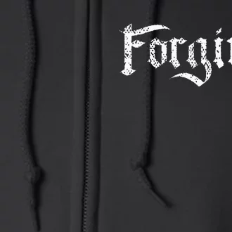 Forgiven Christian Inspirational Design Full Zip Hoodie