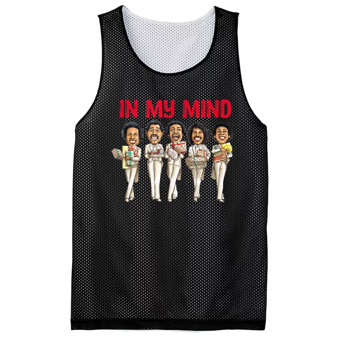 Funny Christmas In My Mind Silent Night Mesh Reversible Basketball Jersey Tank