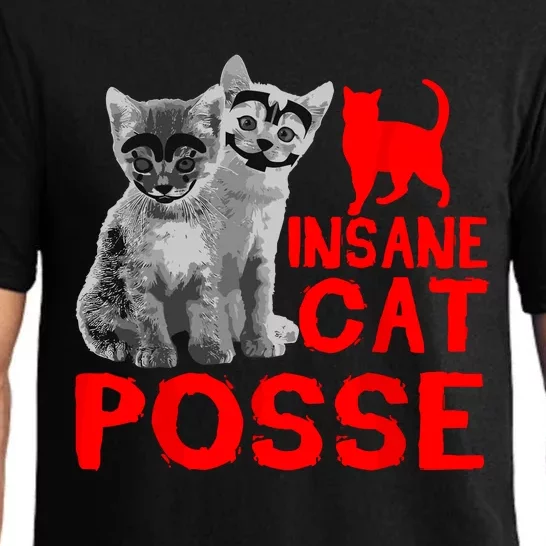 Funny Cat Insane Cat Posse Pajama Set