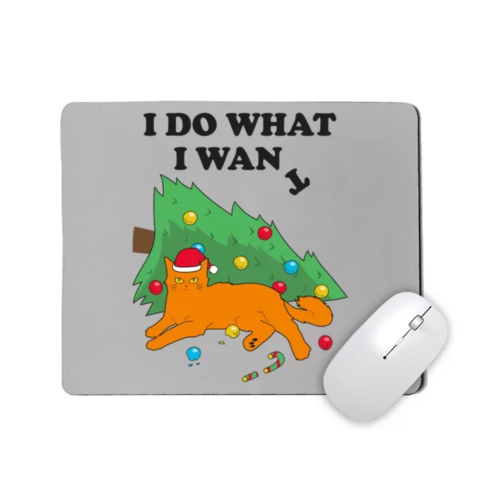 Funny Cat I Do What I Want Christmas Graphic Gift Great Gift Mousepad