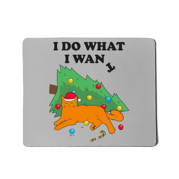 Funny Cat I Do What I Want Christmas Graphic Gift Great Gift Mousepad