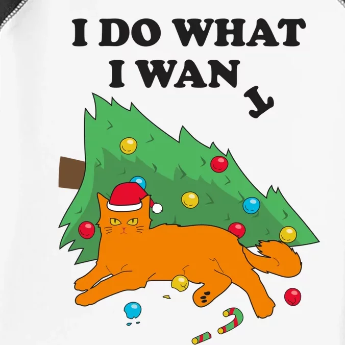 Funny Cat I Do What I Want Christmas Graphic Gift Great Gift Infant Baby Jersey Bodysuit