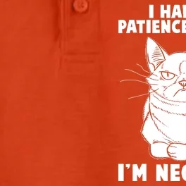 Funny Cat I Had My Patience Tested I'm Negative Dry Zone Grid Performance Polo