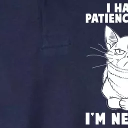 Funny Cat I Had My Patience Tested I'm Negative Softstyle Adult Sport Polo