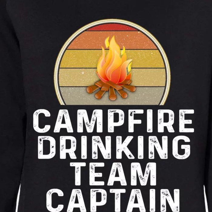 Funny Campfire Ing Team Captain Camp Camping Outdoor Gift Womens California Wash Sweatshirt