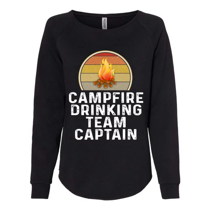 Funny Campfire Ing Team Captain Camp Camping Outdoor Gift Womens California Wash Sweatshirt