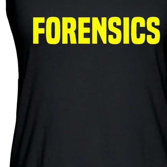 Forensics Crime Investigator Detectives Policemen Ladies Essential Flowy Tank