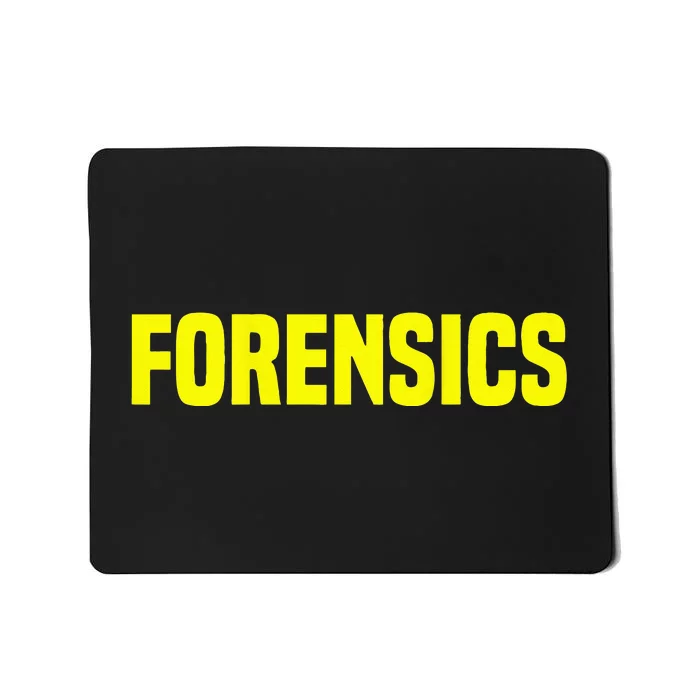 Forensics Crime Investigator Detectives Policemen Mousepad