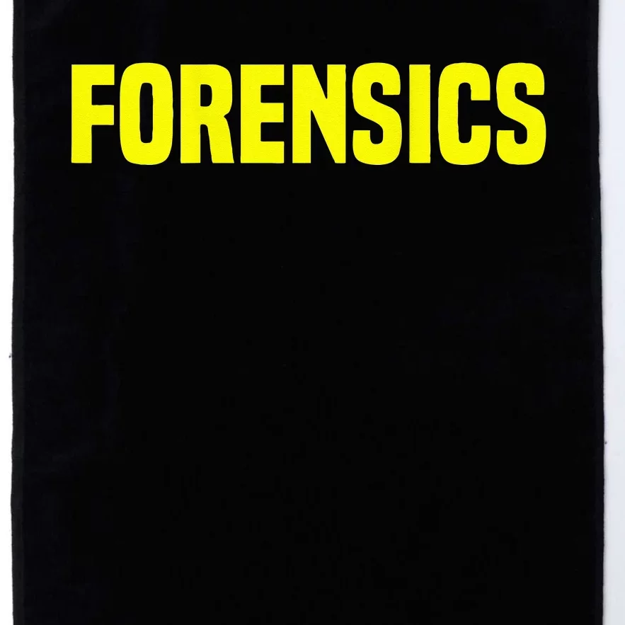 Forensics Crime Investigator Detectives Policemen Platinum Collection Golf Towel