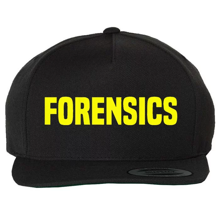 Forensics Crime Investigator Detectives Policemen Wool Snapback Cap