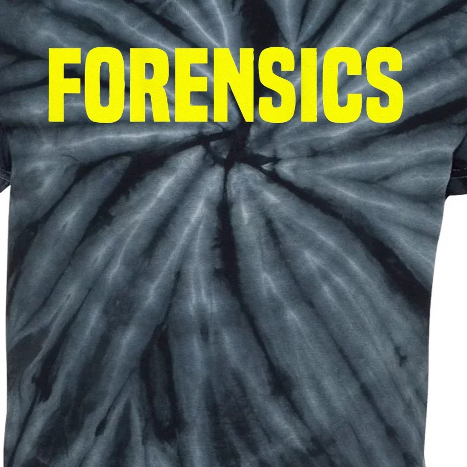 Forensics Crime Investigator Detectives Policemen Kids Tie-Dye T-Shirt