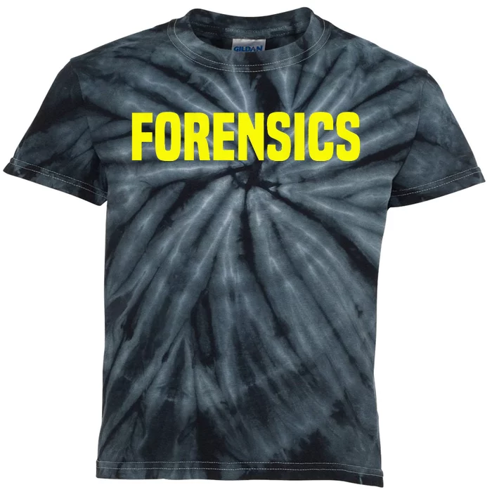 Forensics Crime Investigator Detectives Policemen Kids Tie-Dye T-Shirt