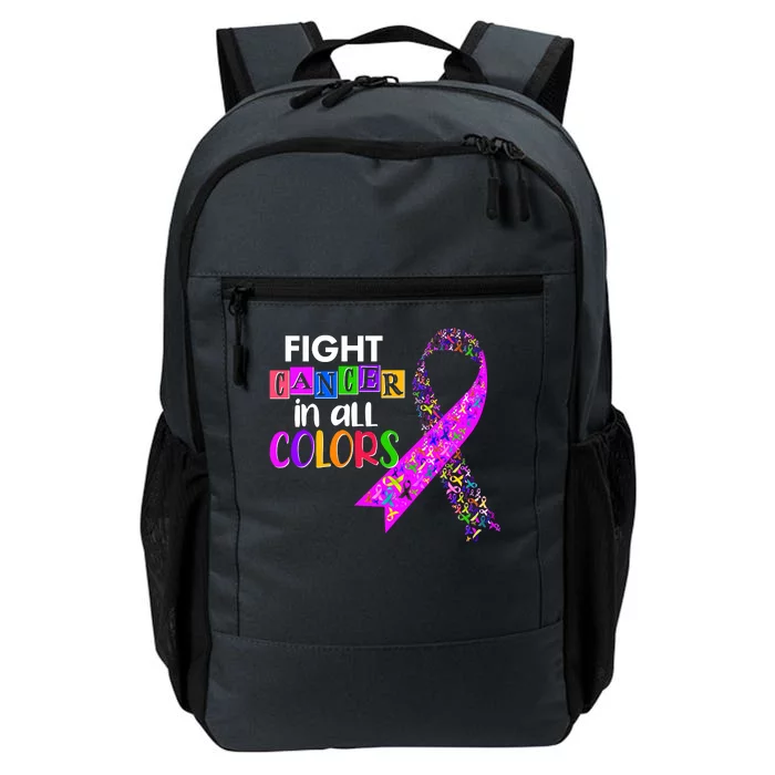 Fight Cancer In All Colors Awareness Ribbons Daily Commute Backpack