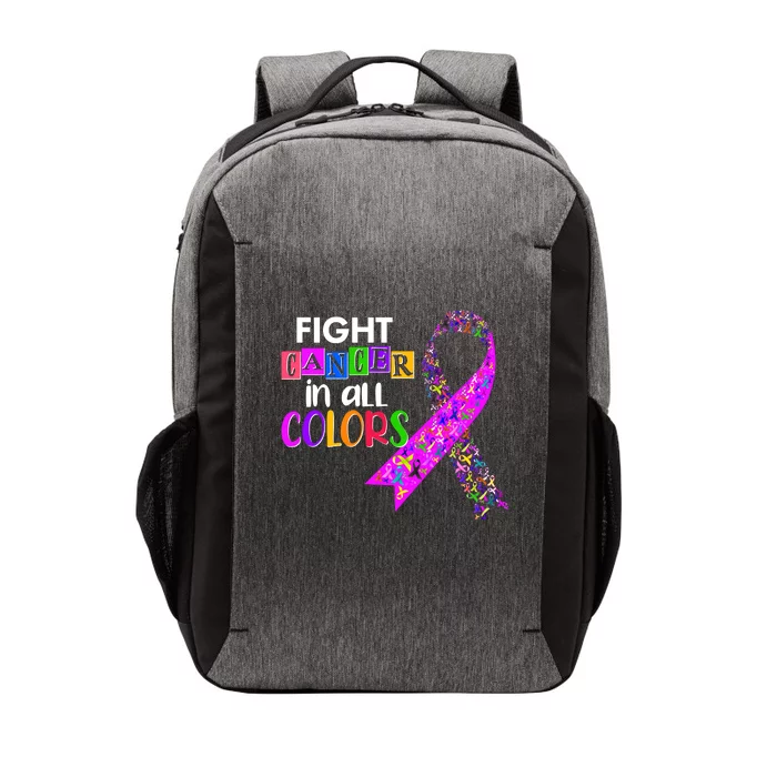 Fight Cancer In All Colors Awareness Ribbons Vector Backpack