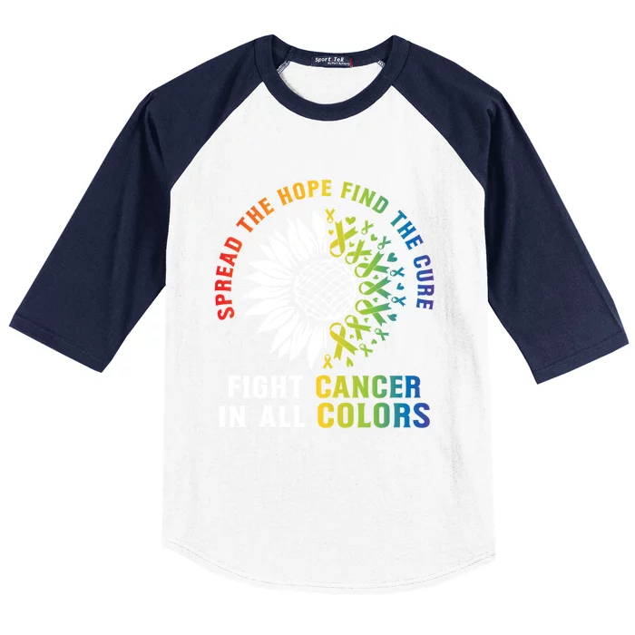 Fight Cancer In All And Every Color Baseball Sleeve Shirt