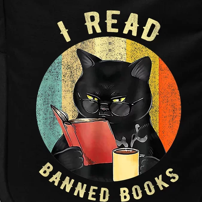 Funny Cat I Read Banned Books Bookworms Loves Reading Books Impact Tech Backpack