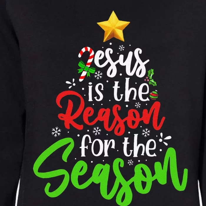 Funny Christian Jesus The Reason Christmas Stocking Stuffer Womens California Wash Sweatshirt