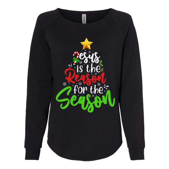 Funny Christian Jesus The Reason Christmas Stocking Stuffer Womens California Wash Sweatshirt