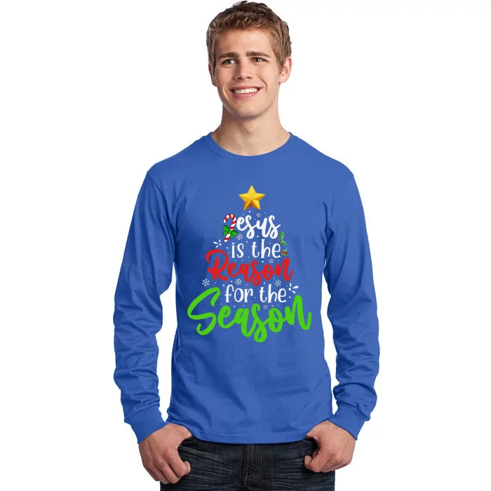 Funny Christian Jesus The Reason Christmas Stocking Stuffer Tall Long Sleeve T-Shirt