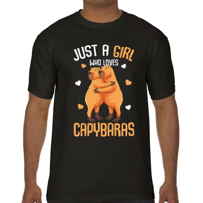 funny Capybara Just A  Who Loves Capybaras Comfort Colors T-Shirt