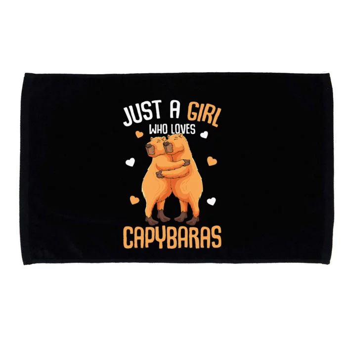 funny Capybara Just A  Who Loves Capybaras Microfiber Hand Towel