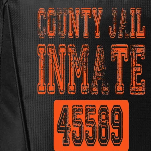 Funny County Jail Inmate Prisoner Costume Party Orange City Backpack