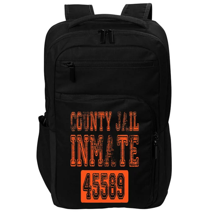 Funny County Jail Inmate Prisoner Costume Party Orange Impact Tech Backpack