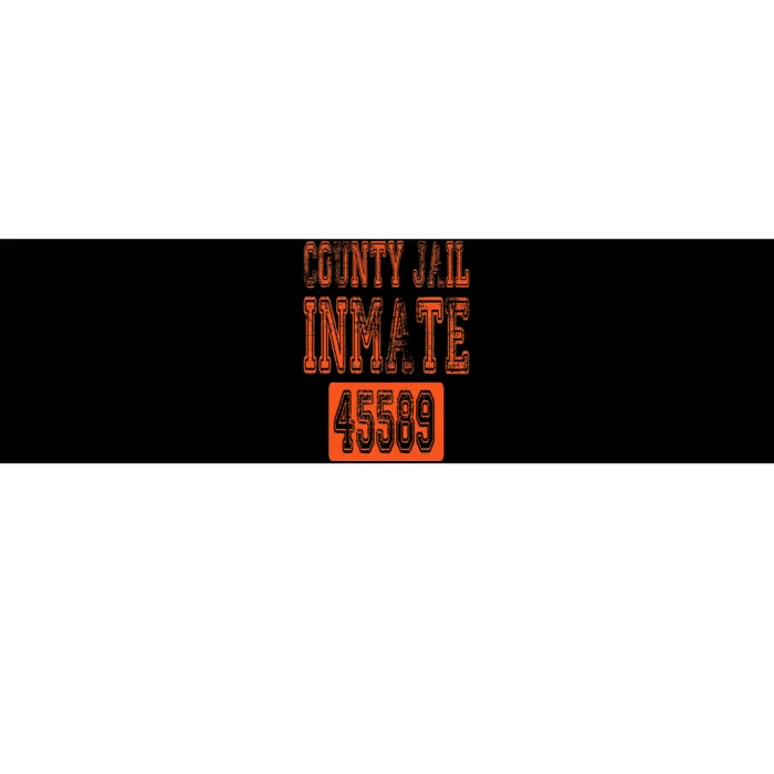 Funny County Jail Inmate Prisoner Costume Party Orange Bumper Sticker