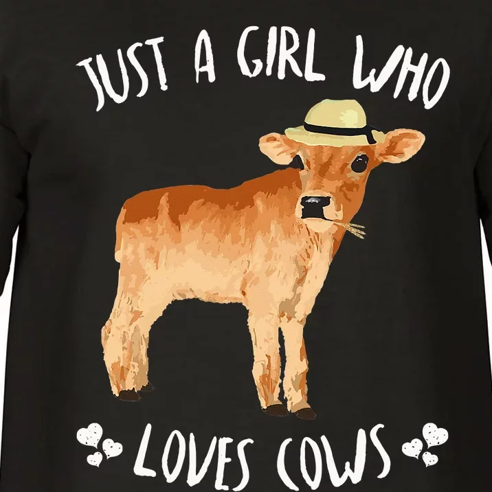 Fun Cute Just A Who Loves Cows Comfort Colors T-Shirt