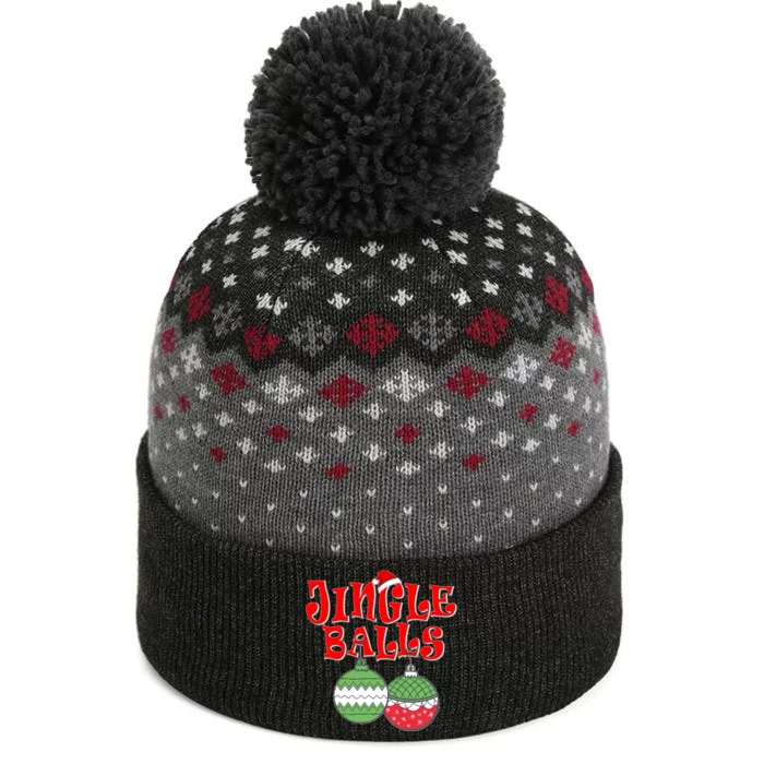 Funny Christmas Jingle Balls Matching Couples Shirts The Baniff Cuffed Pom Beanie