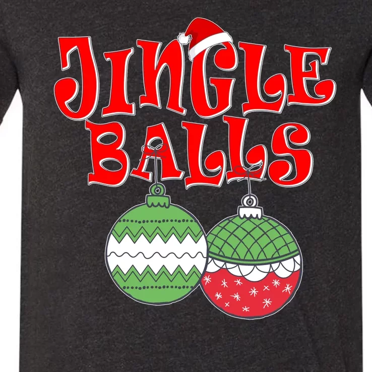 Funny Christmas Jingle Balls Matching Couples Shirts V-Neck T-Shirt