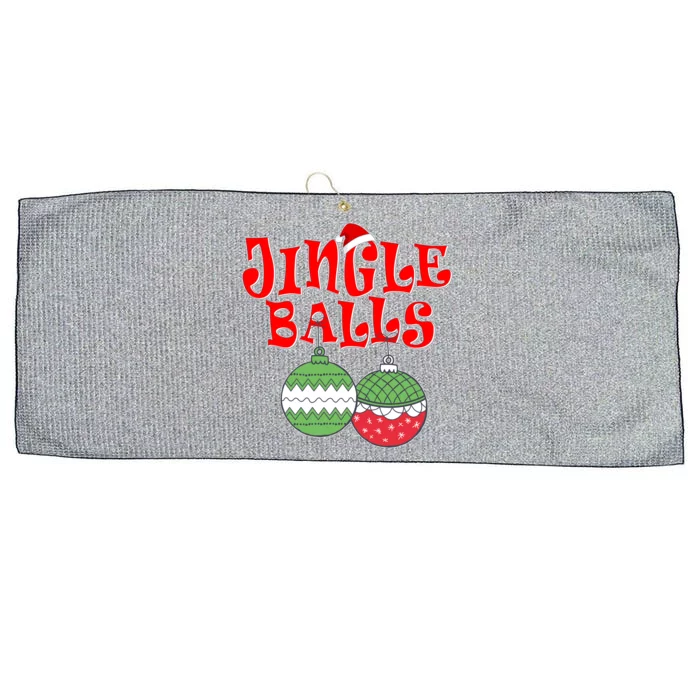 Funny Christmas Jingle Balls Matching Couples Shirts Large Microfiber Waffle Golf Towel