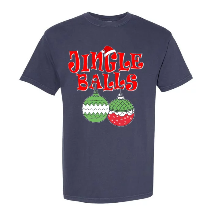 Funny Christmas Jingle Balls Matching Couples Shirts Garment-Dyed Heavyweight T-Shirt