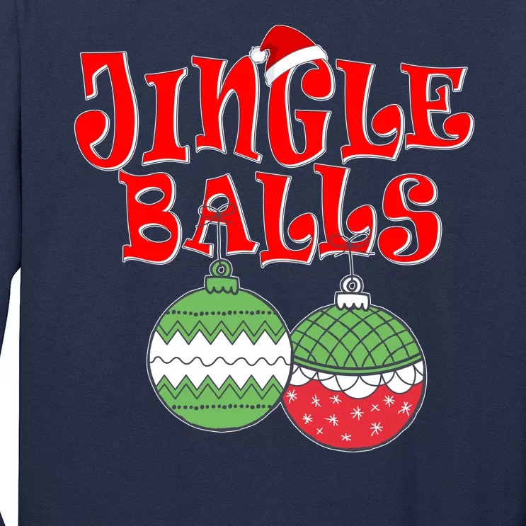 Funny Christmas Jingle Balls Matching Couples Shirts Long Sleeve Shirt