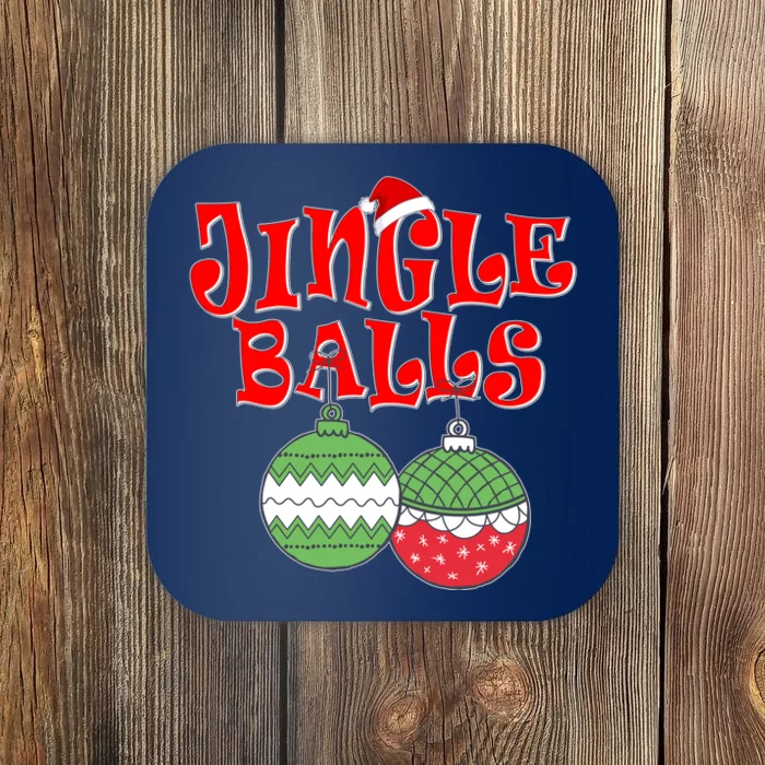 Funny Christmas Jingle Balls Matching Couples Shirts Coaster