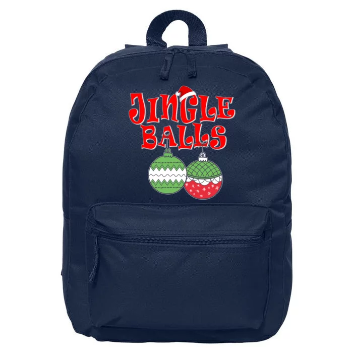 Funny Christmas Jingle Balls Matching Couples Shirts 16 in Basic Backpack