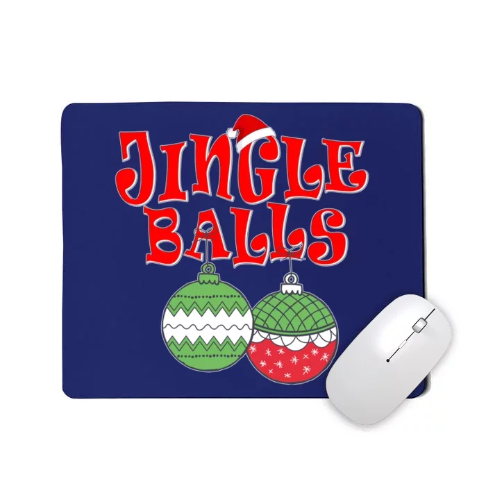 Funny Christmas Jingle Balls Matching Couples Shirts Mousepad