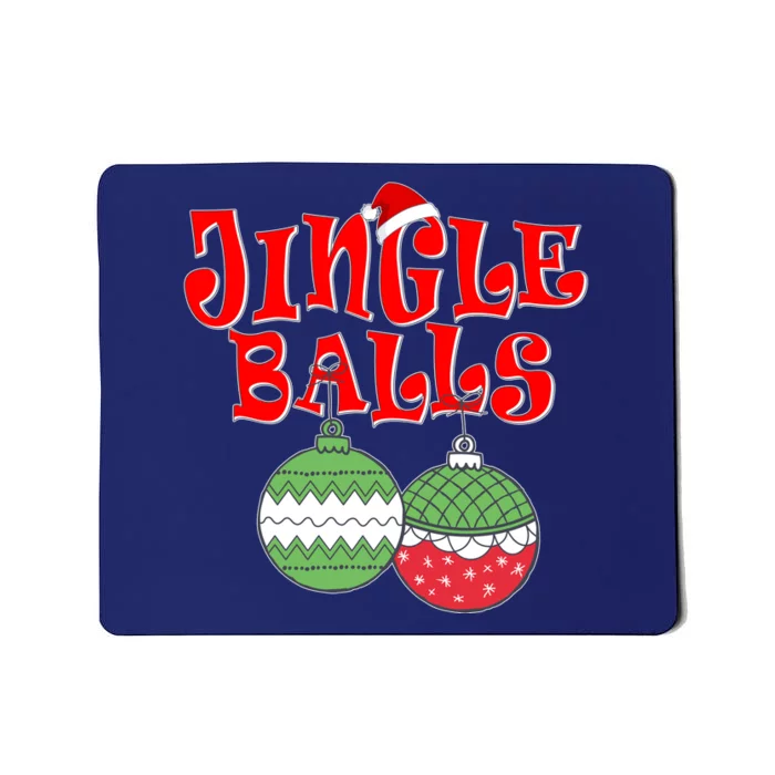 Funny Christmas Jingle Balls Matching Couples Shirts Mousepad