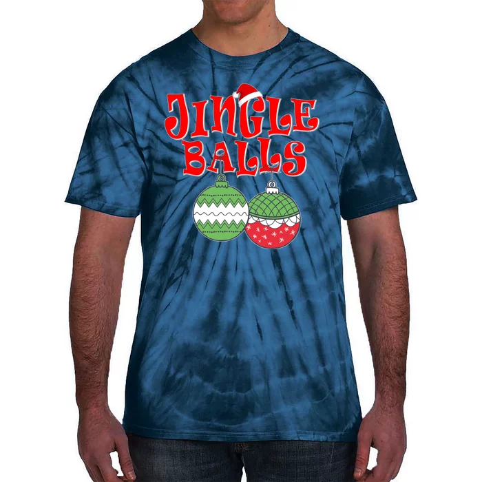 Funny Christmas Jingle Balls Matching Couples Shirts Tie-Dye T-Shirt