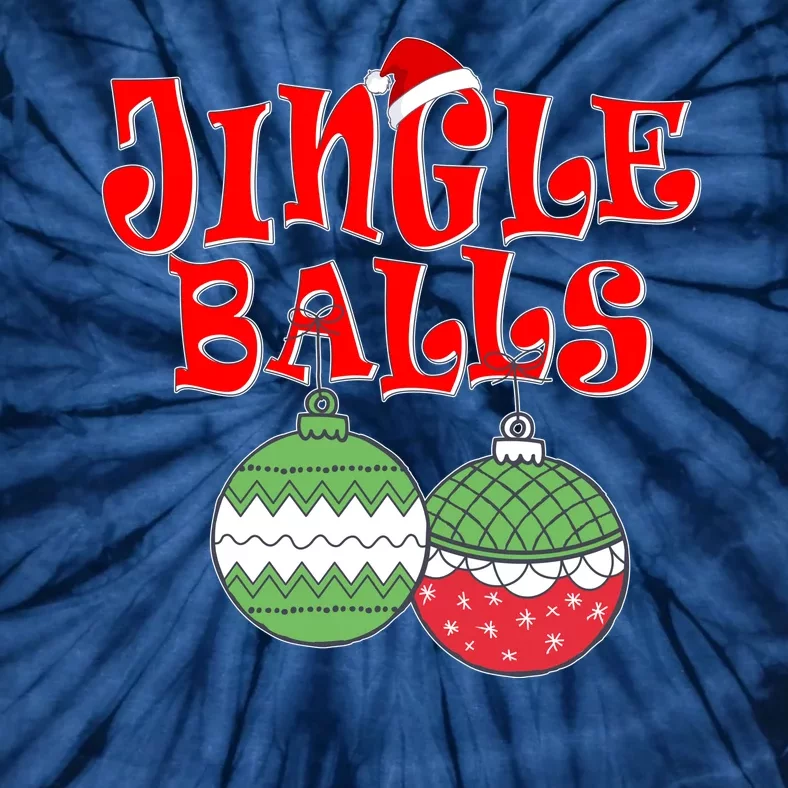 Funny Christmas Jingle Balls Matching Couples Shirts Tie-Dye T-Shirt