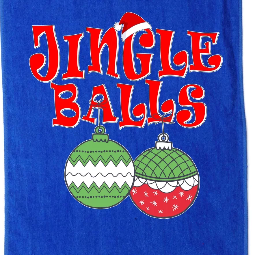 Funny Christmas Jingle Balls Matching Couples Shirts Platinum Collection Golf Towel