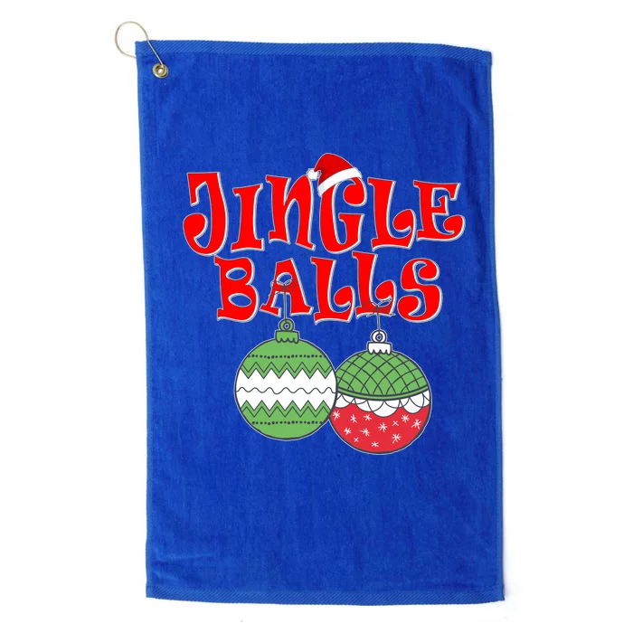 Funny Christmas Jingle Balls Matching Couples Shirts Platinum Collection Golf Towel