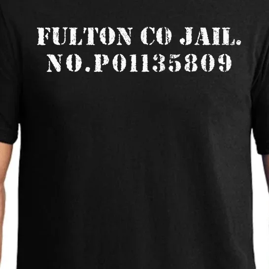 Fulton County Jail No P01135809 Donald Trump President Pajama Set