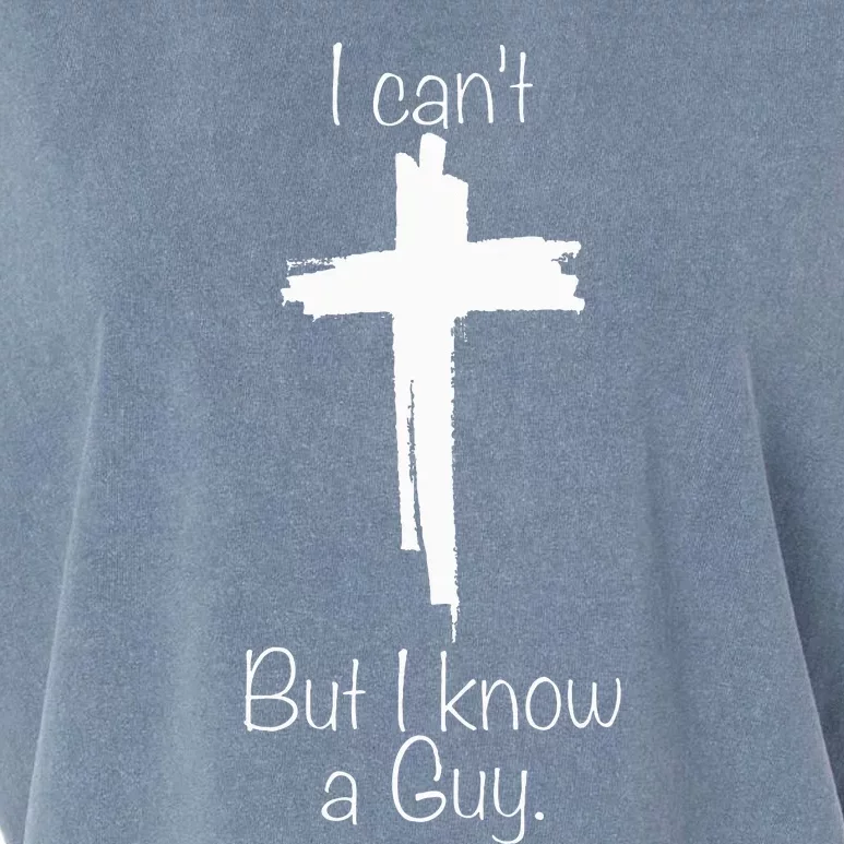 Funny Christian Jesus Cross Design Connect with the Guy Garment-Dyed Women's Muscle Tee